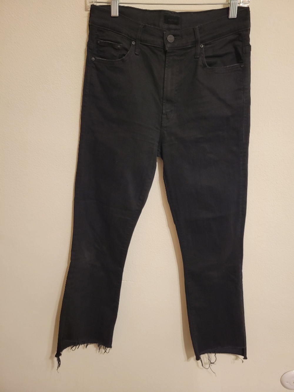 MOTHER The Insider Crop Step Fray Jeans – Night in Venice, Size 28 - Picture 2 of 8